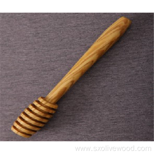 Olive Wood Honey Dipper - 7"